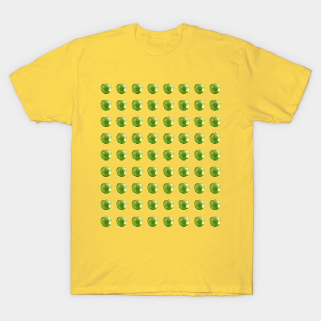 Green apple patern T-Shirt by Merchenland